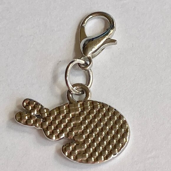 Art Palette Charm Clip On Zipper Pull Purse Bag Silver Tone Enamel Artist Gift - Picture 4 of 6